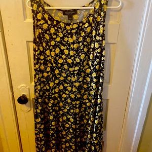 Large floral perceptions, New York dress